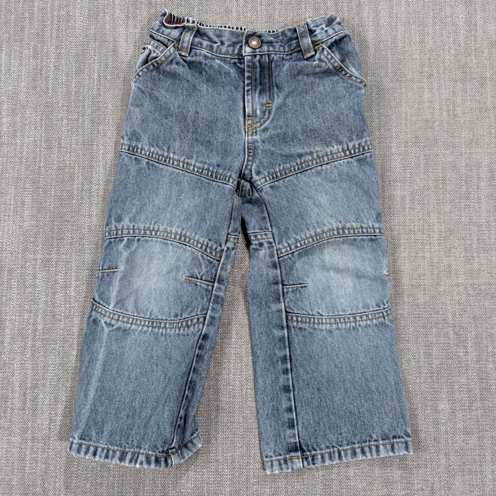 Tommy Hilfiger Y2K‎ Toddler Boys Blue Jeans 2T Medium Wash Utility Seam